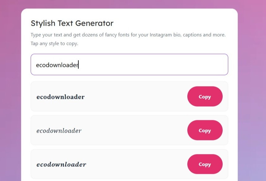 stylish text generator for instagram
