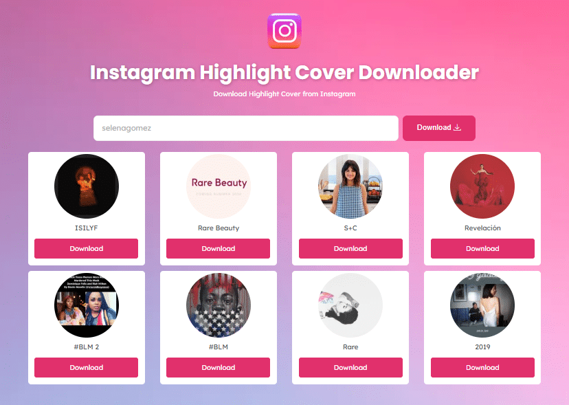 instagram highlight cover downloader